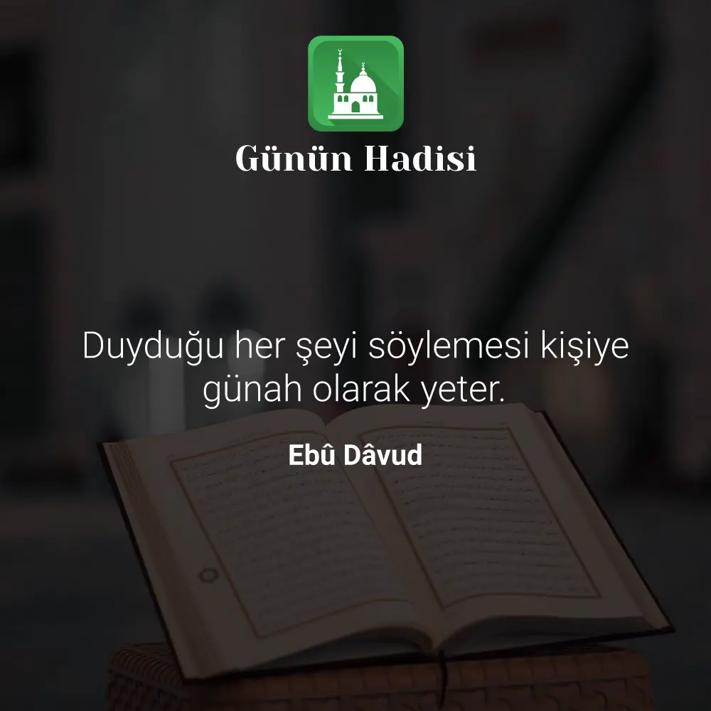 Günün Hadisi