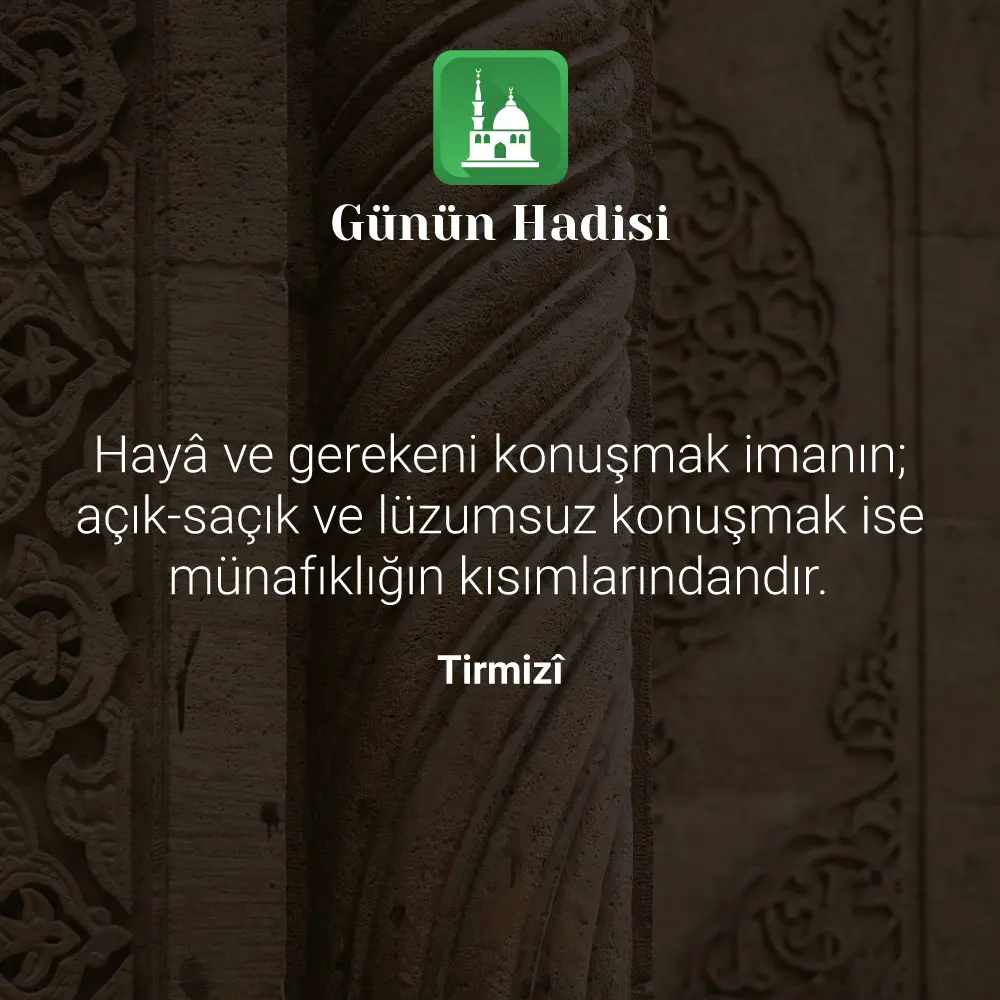 Günün Hadisi