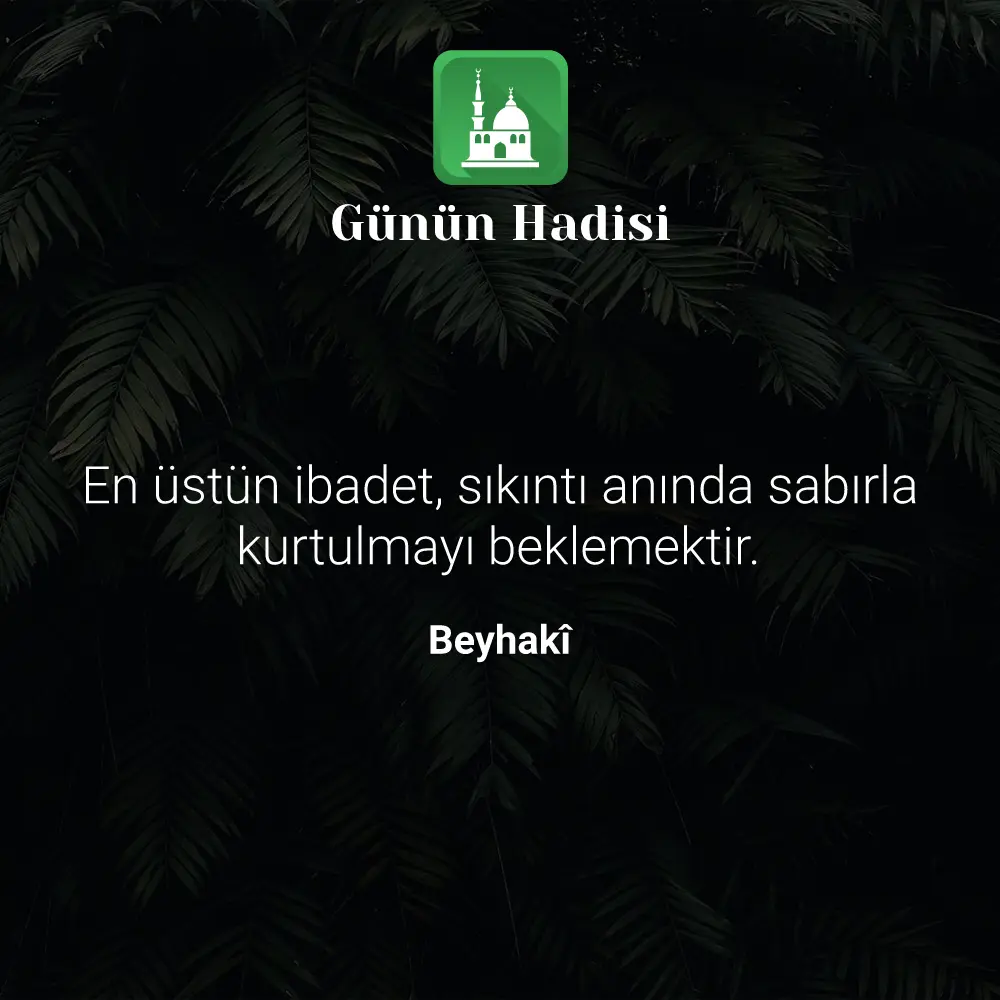 Günün Hadisi
