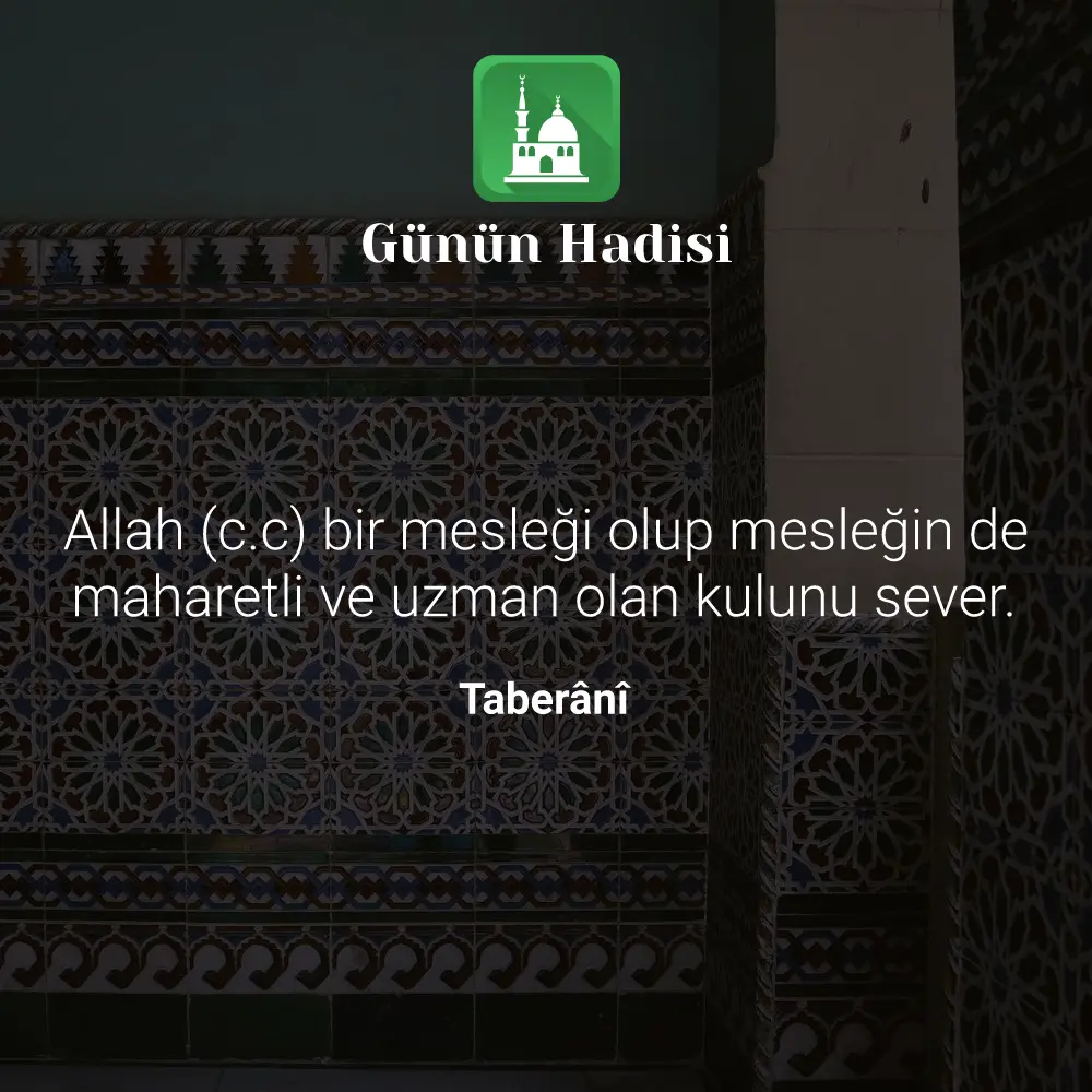 Günün Hadisi
