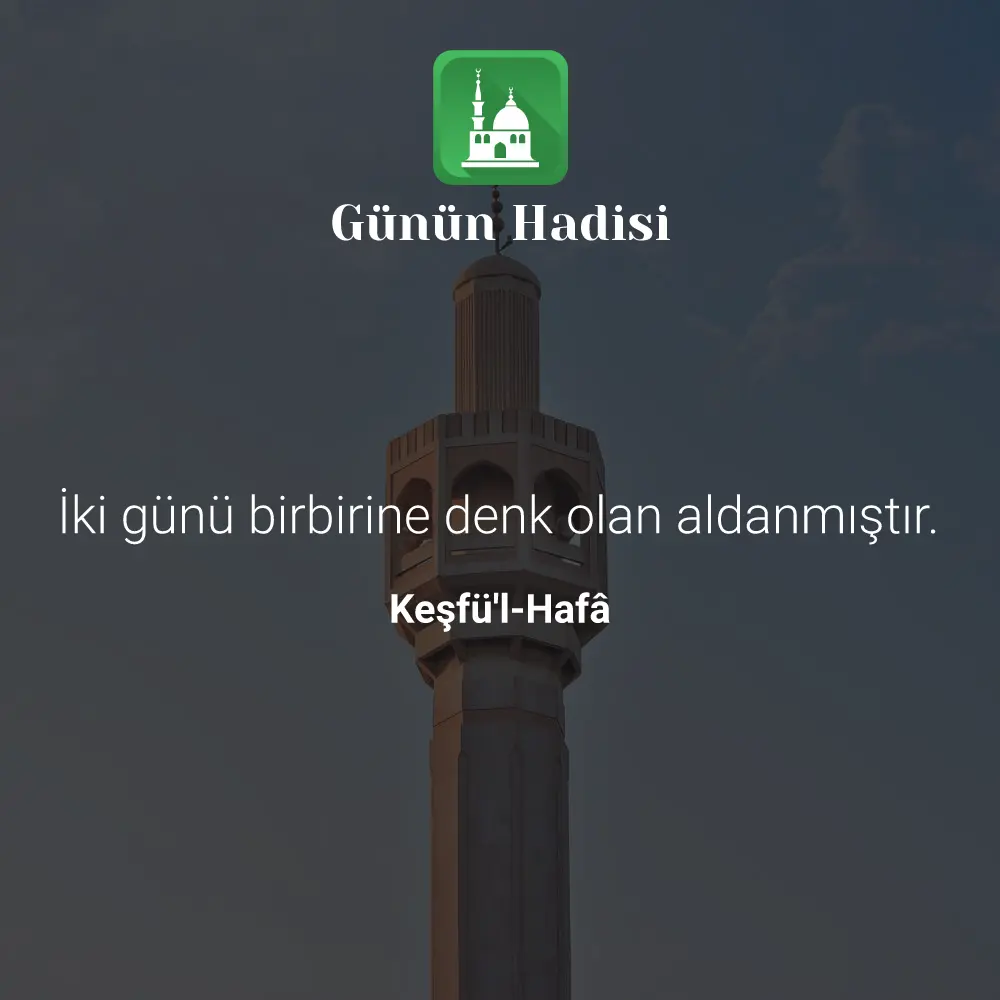 Günün Hadisi