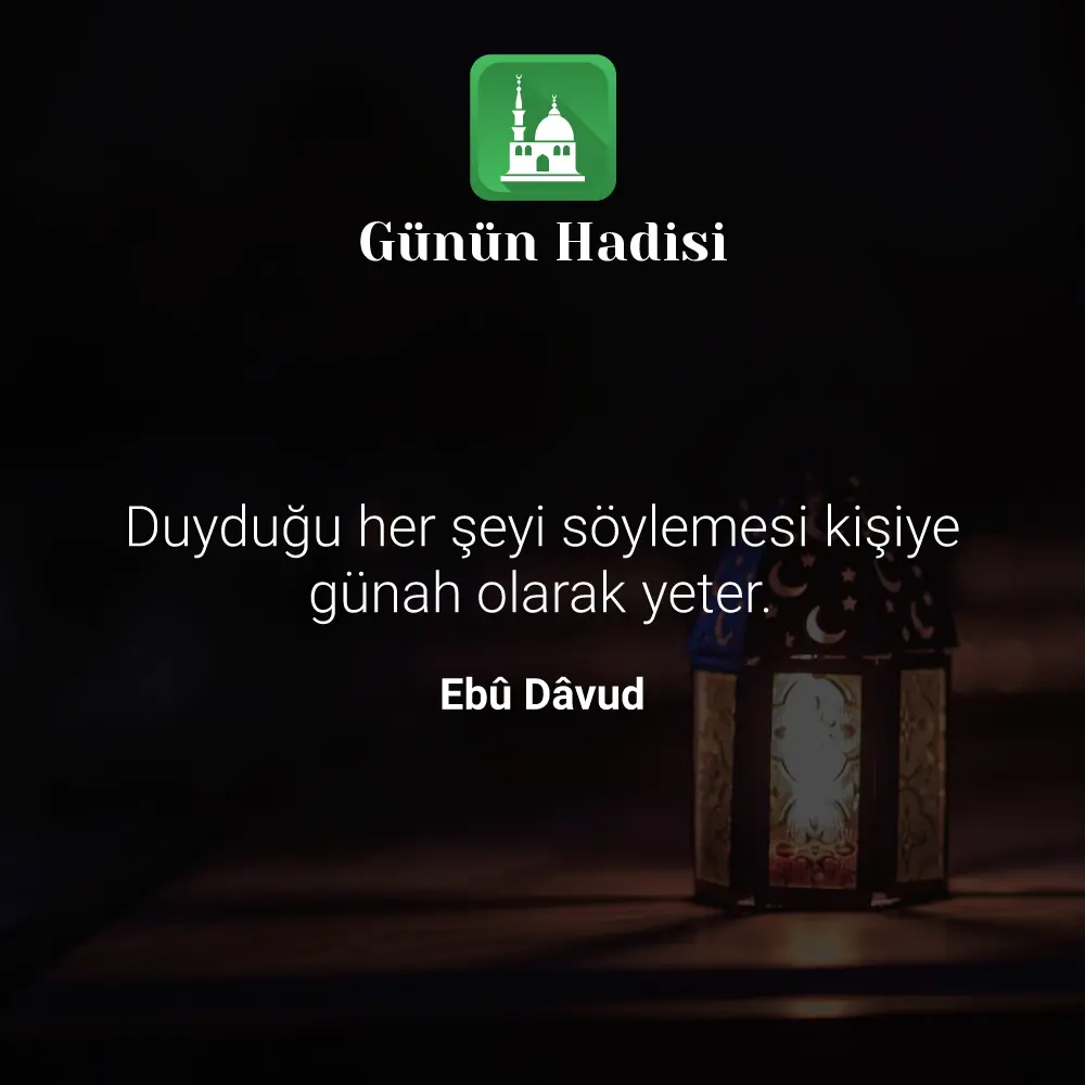 Günün Hadisi