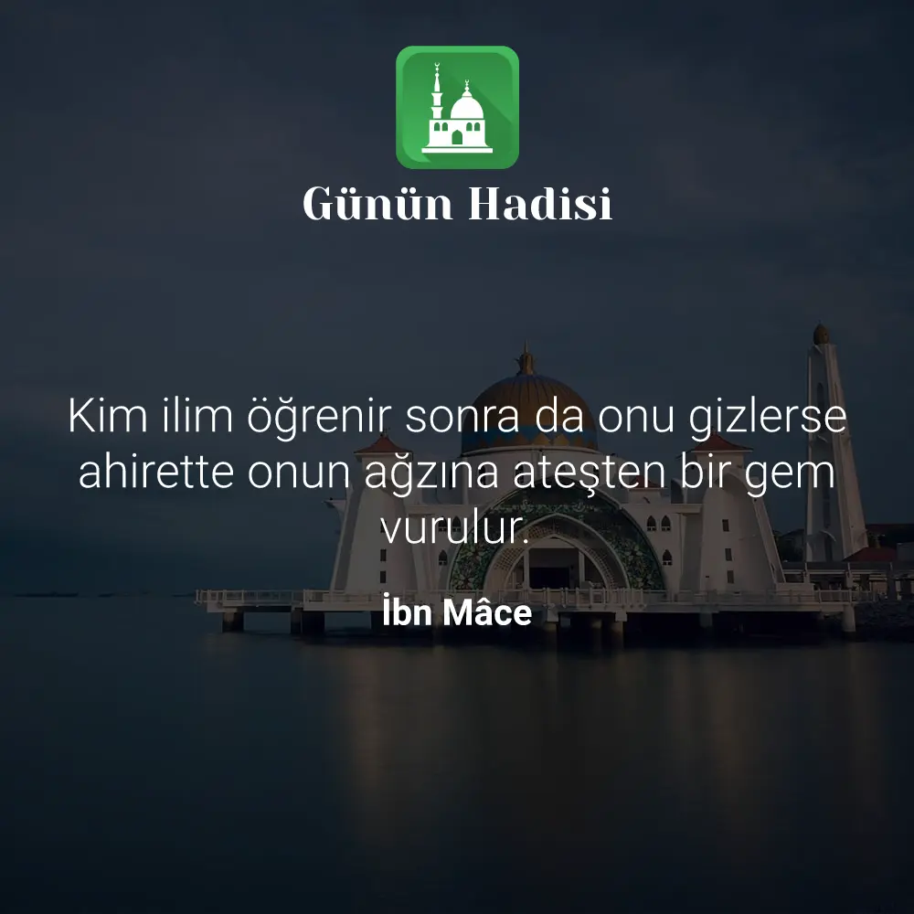 Günün Hadisi