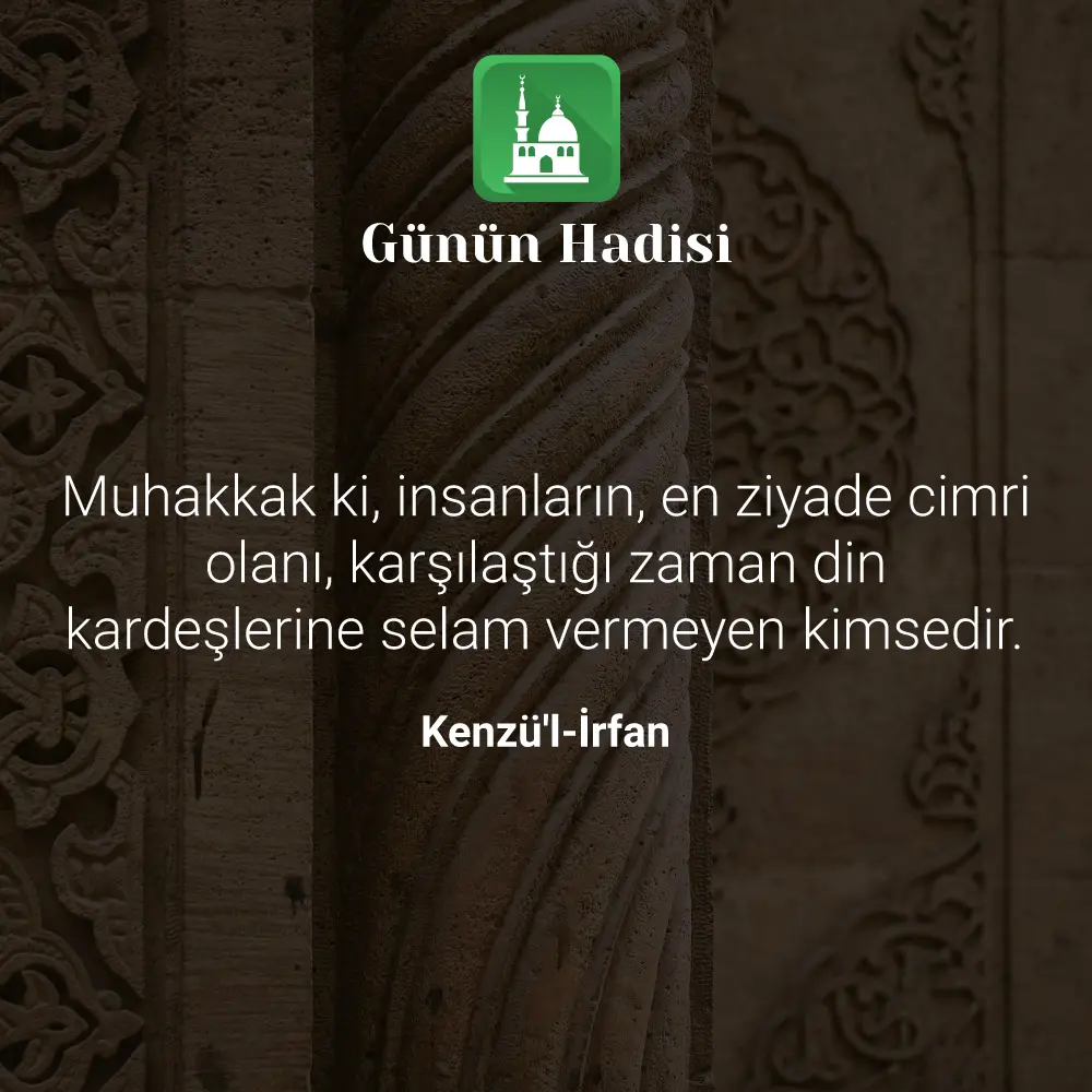 Günün Hadisi