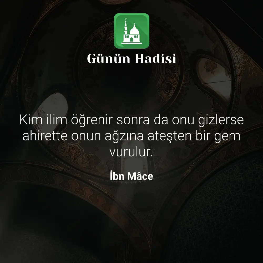 Günün Hadisi