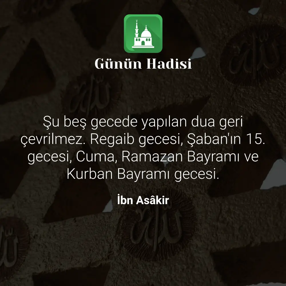 Günün Hadisi