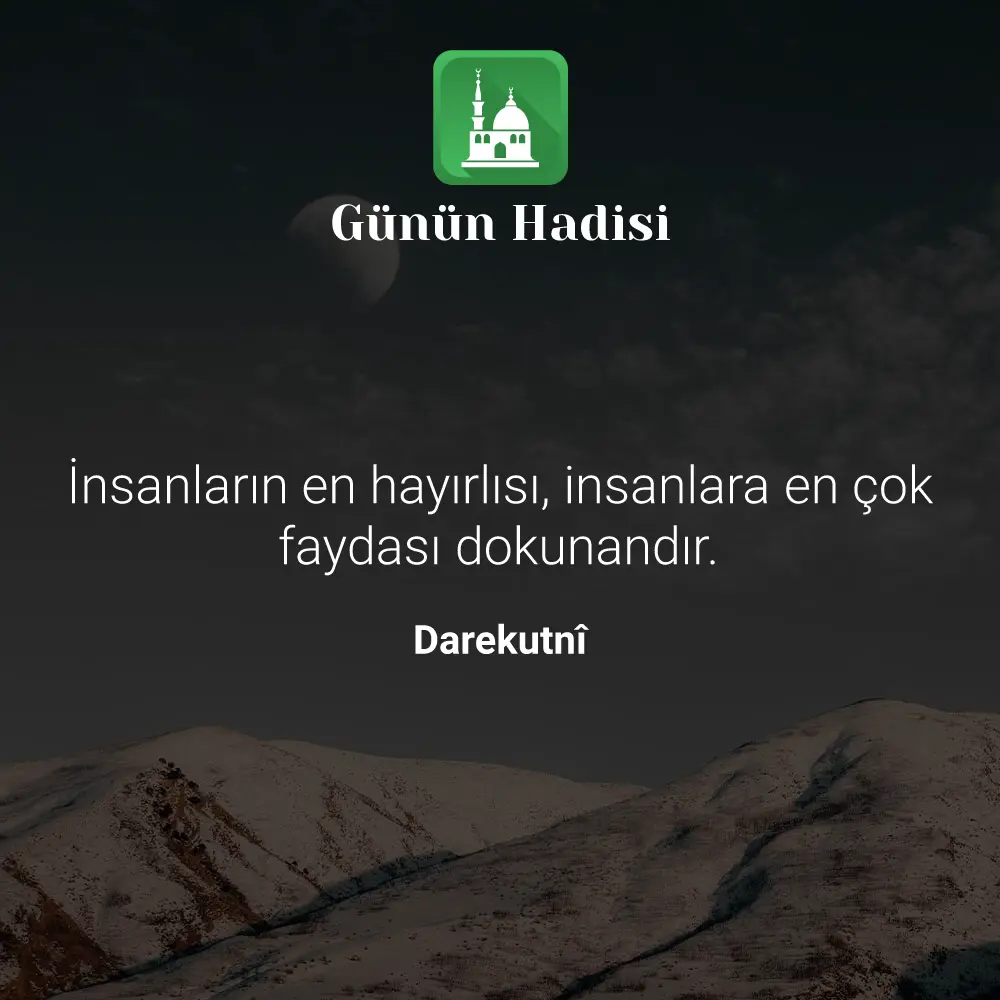 Günün Hadisi