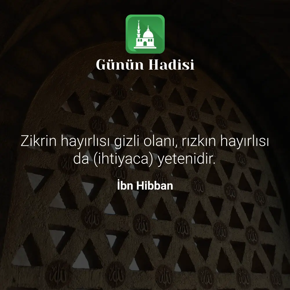 Günün Hadisi