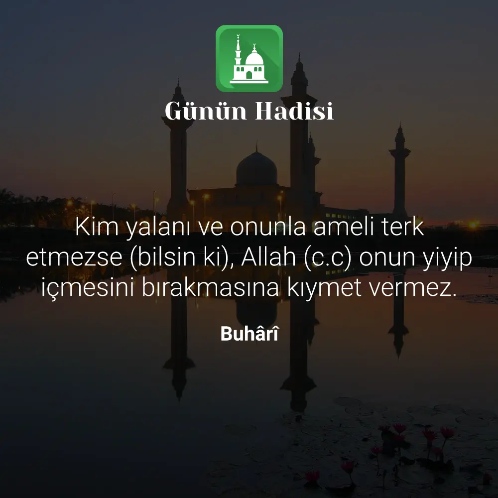 Günün Hadisi