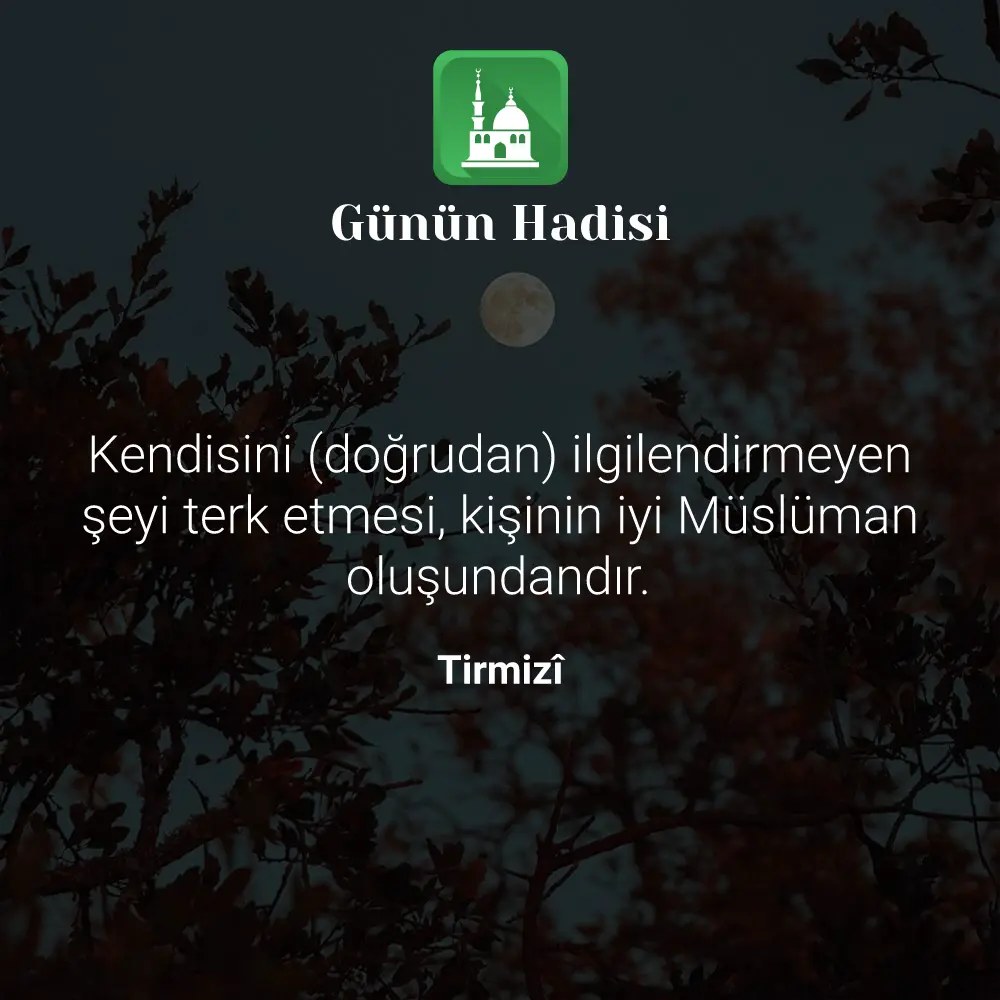 Günün Hadisi