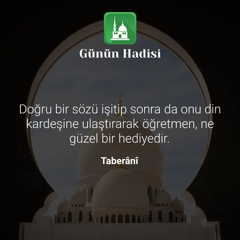 Günün Hadisi